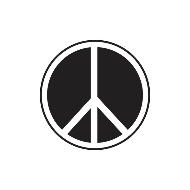 símbolo de paz icono vector amistad ilustración diseño plantilla - Vector, Imagen