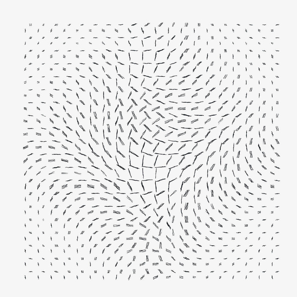 Fundo geométrico abstrato mínimo da fibra digital fina. Padrão com ilusão óptica. - Foto, Imagem