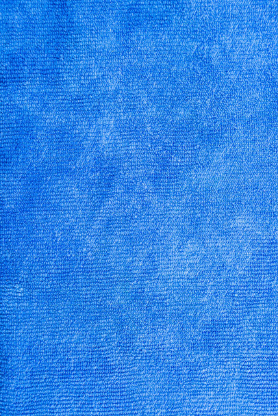 blaue Mikrofaser Textur Hintergrund - Foto, Bild