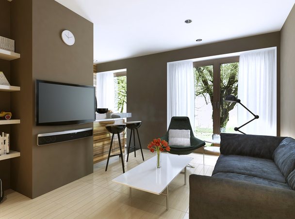 woonkamer moderne stijl - Foto, afbeelding
