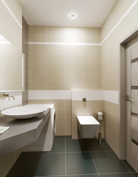 Une salle de bain dans un style moderne
  - Photo, image