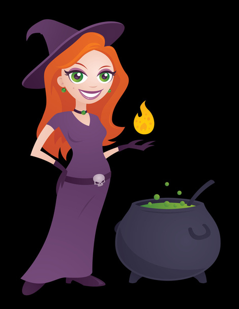 Pretty Witch - Vector, Image