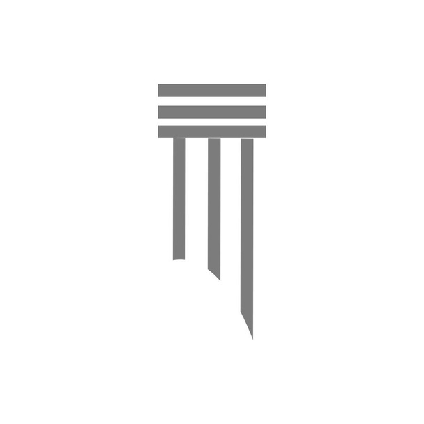 piliers logo icône dessins vecteur - Vecteur, image