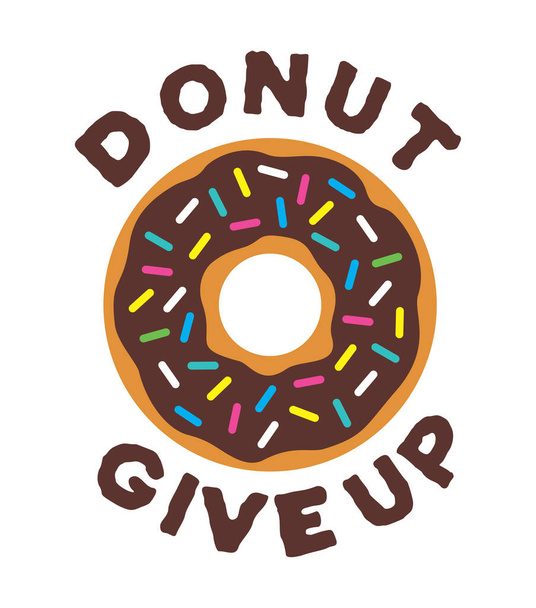 Vector illustration of the donut give up - Vector, Image