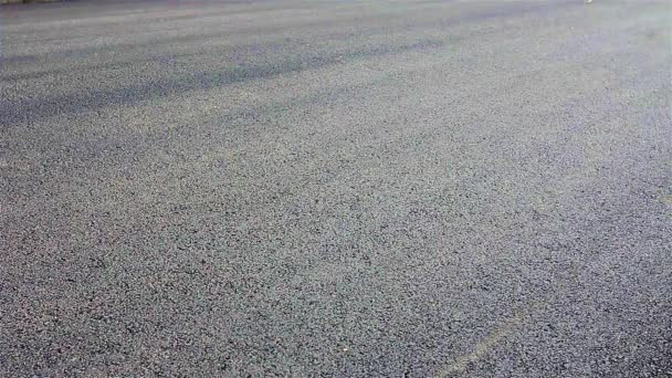 walec spłaszcza asfaltu - Materiał filmowy, wideo
