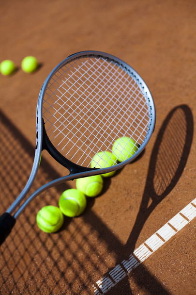 Tennis maila Tennis pallot
 - Valokuva, kuva