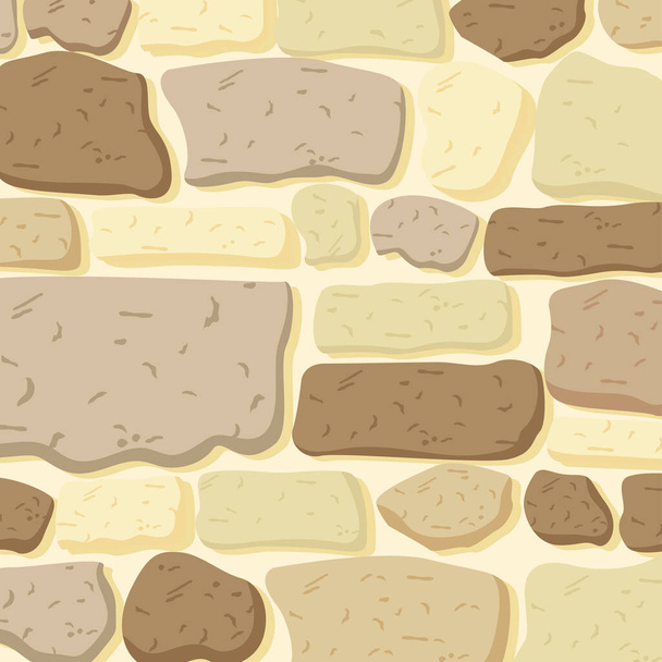 muro di pietra antico - Vettoriali, immagini