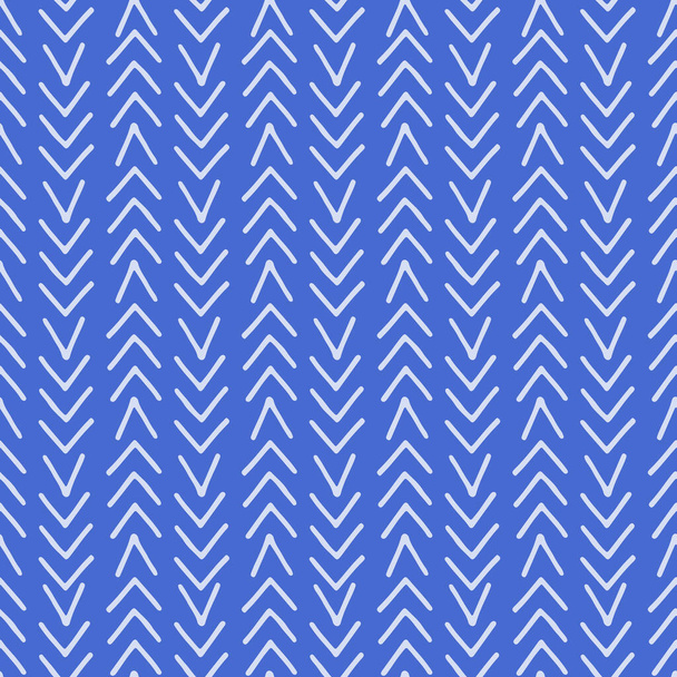 Zökkenőmentes királyi kék absztrakt geometriai minta fehér vonalak a kék háttér - Fotó, kép