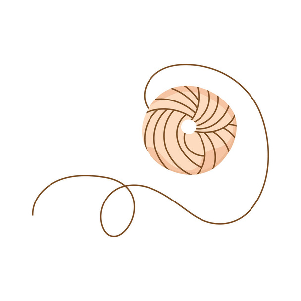 Clew de lana para tejer - Vector, imagen