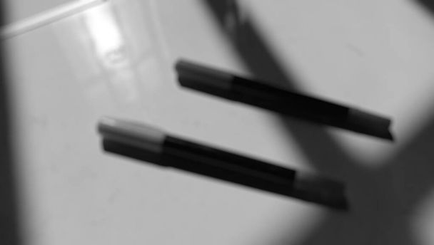 Photo of some markers on a white background - Photo, Image