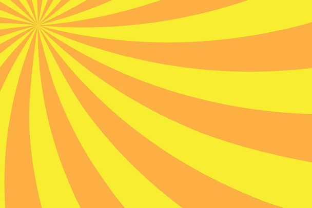 太陽光の抽象的な背景。明るい黄色のバーストの背景。太陽光線のバーストパターンの背景。ベクターイラスト. - ベクター画像
