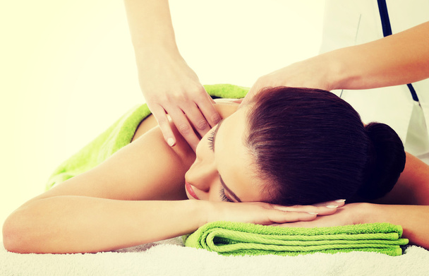 Woman relaxing being massaged - Photo, image