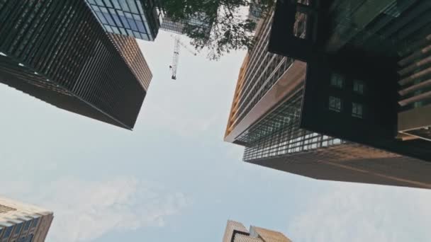 nízkoúhlý pohled na město Tokio, Japane   - Záběry, video