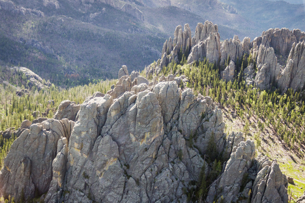 formations granitiques dans les Black Hills
  - Photo, image