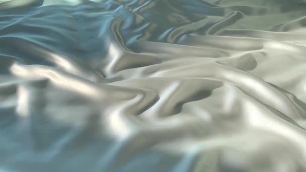 Sunlight and shadow moving on wavy satin cloth. - Footage, Video