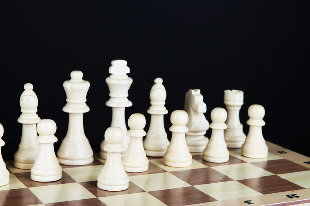 Chess board with chess pieces - Φωτογραφία, εικόνα