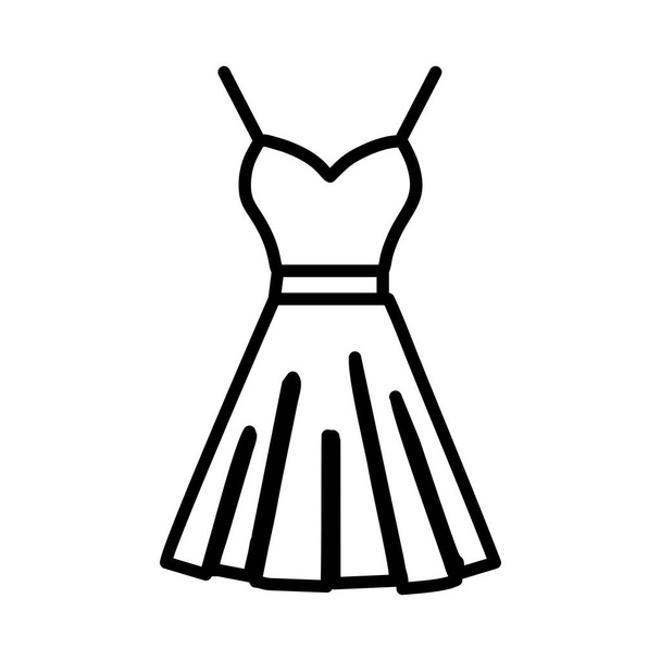  Šaty zdarma vektorové čáry ikony Desig - Vektor, obrázek