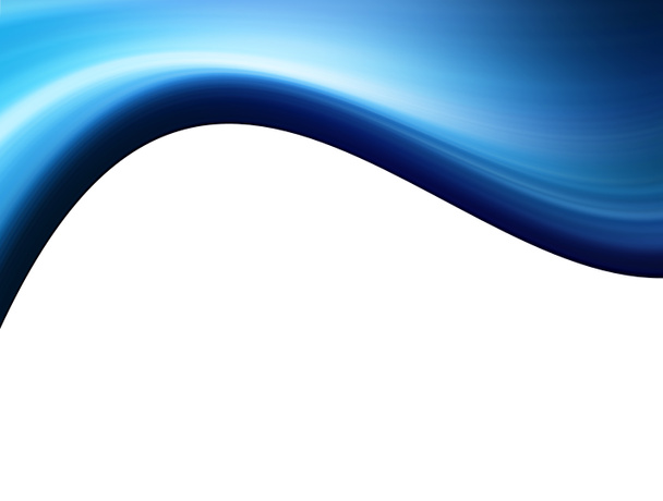 Degraded blue wave over white background. Illustration - Photo, Image
