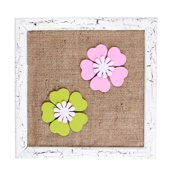 Frame with decorative flowers - 写真・画像