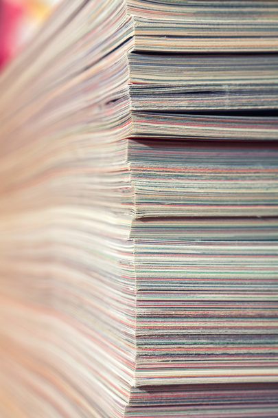 Stack of magazines detail. Recycle concept.  - Foto, imagen