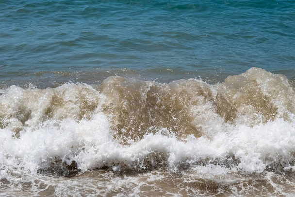 clear sea and waves on the shore in summer  - Φωτογραφία, εικόνα