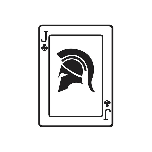 Casino-Karte Symbol Vorlage Vektor Illustration Design - Vektor, Bild