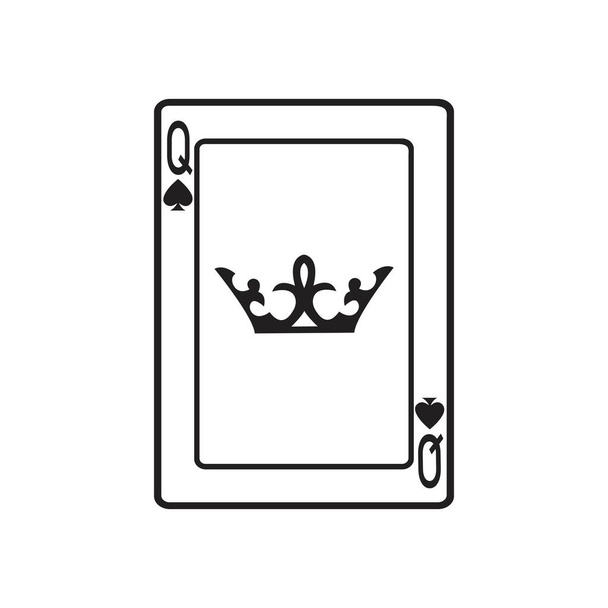 casino card icon template vector illustration design - Vector, Image