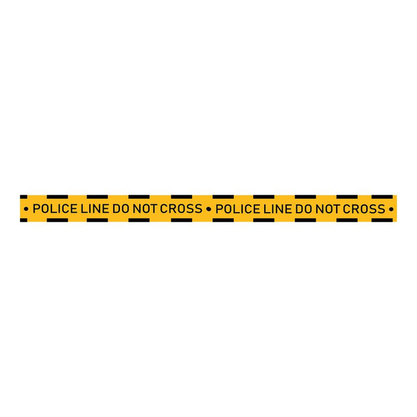 Zwart en geel politie streep Vector illustratie ontwerp - Vector, afbeelding