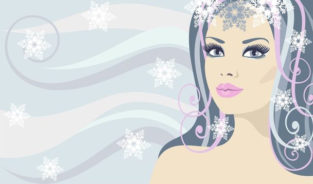 Lady Winter - Vector, Image