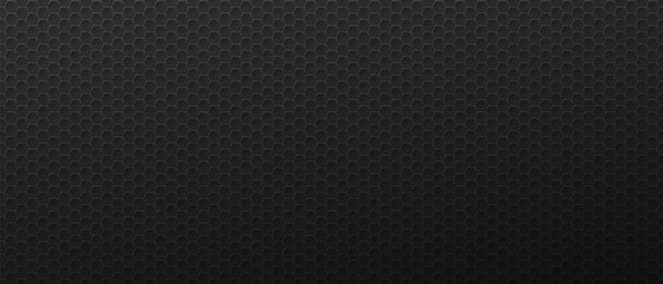Σκούρο κυψελωτό κυρτό εξάγωνο φόντο - Διάνυσμα, εικόνα
