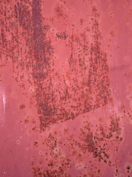 Piros acél texturált háttér öregített felület tökéletlenségek - Fotó, kép