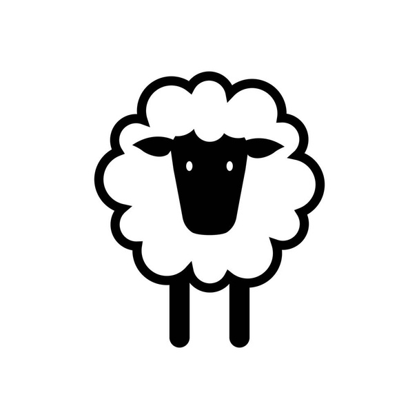 Изолированный вектор шаблона иконки овец - Вектор,изображение