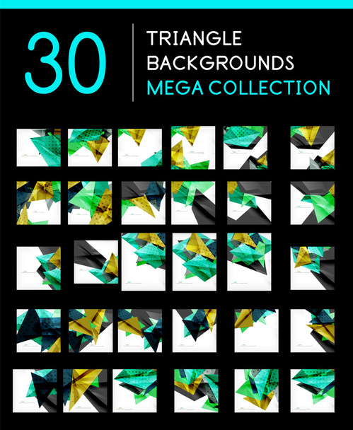 Mega collection of geometric abstract backgrounds - Vector, Image