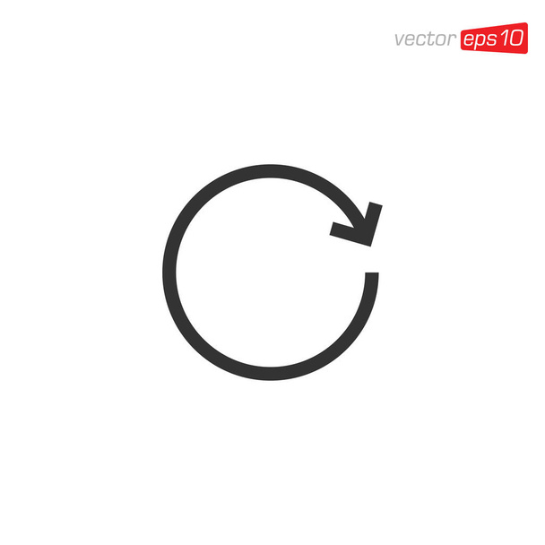 Pfeil-Icon-Design-Vektor drehen - Vektor, Bild