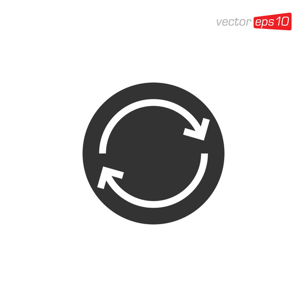 Pfeil-Icon-Design-Vektor drehen - Vektor, Bild