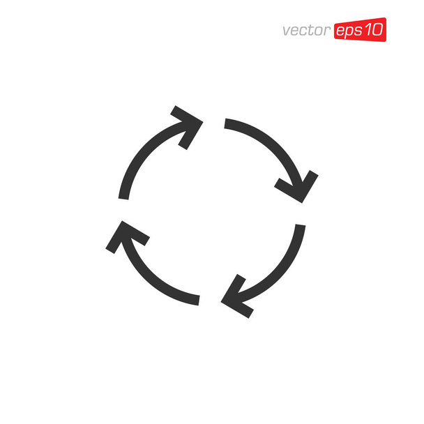 Vecteur de conception d'icône de flèche rotative - Vecteur, image