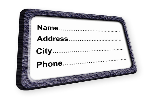名前住所都市電話情報。イラスト - 写真・画像