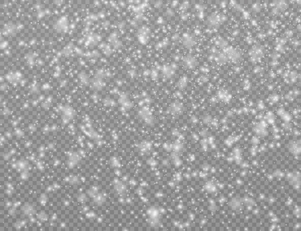 Partículas de polvo blanco, brillo, luces de brillo, estrella. - Foto, imagen