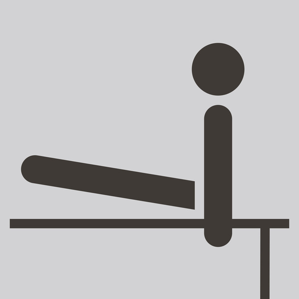 Gymnastics Artistic icon - Vetor, Imagem
