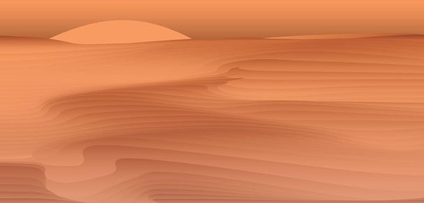 Desierto, paisaje abstracto. Fondo abstracto de pintura líquida. Ilustración vectorial - Vector, imagen