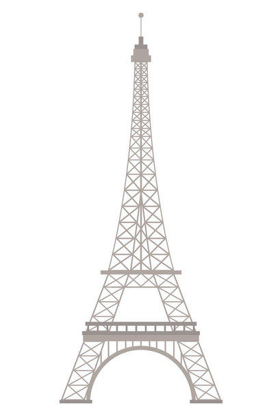 Torre eiffel punto de referencia de París - Vector, Imagen