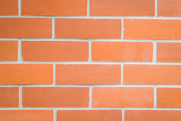 Orange brick wall background - Fotoğraf, Görsel