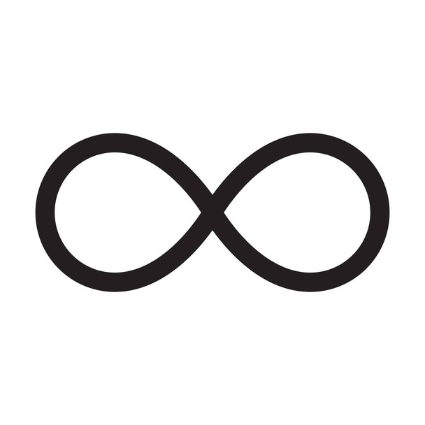 Вектор значка Infinity loop для графического дизайна, логотипа, веб-сайта, социальных сетей, мобильного приложения, иллюстрации ui - Вектор,изображение