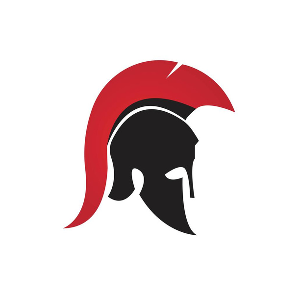 Plantilla de logotipo de gladiador espartano - Vector, Imagen