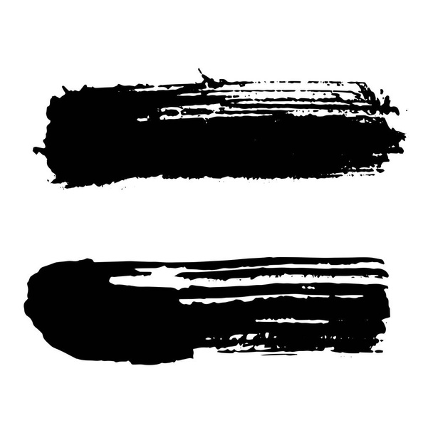Vector black brush stroke. Grunge texture brush stroke. - Vector, Image