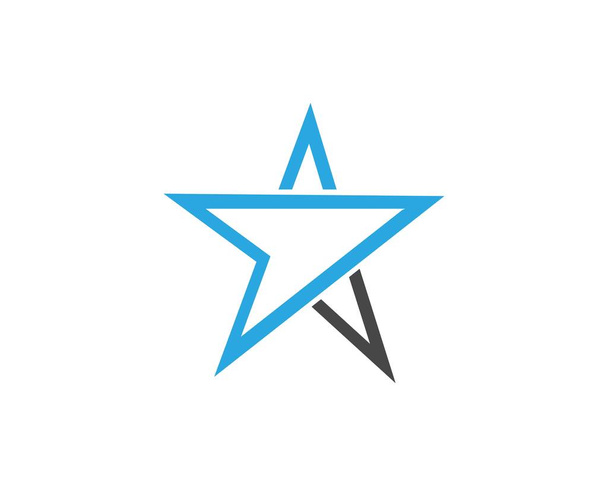 Yıldız simgesi şablon vektör illüstrasyon tasarımı - Vektör, Görsel