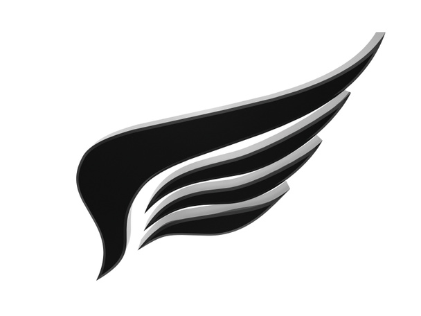 black wing symbol - Photo, Image