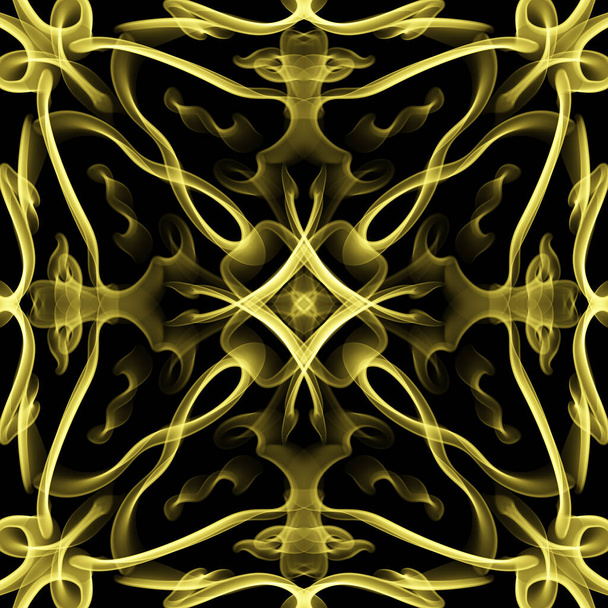 Varrat nélküli absztrakt geometriai virágos felület minta szimmetrikus formában ismétlődő vízszintesen és függőlegesen. Használat divattervezéshez, lakberendezéshez, tapétákhoz és ajándékcsomagokhoz. - Fotó, kép
