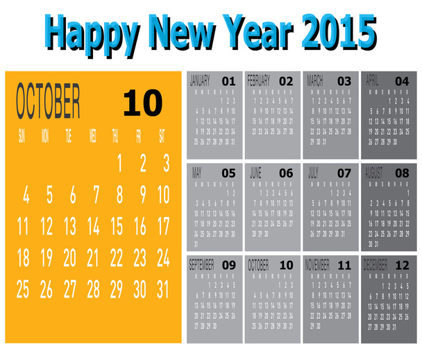 onnellista uutta vuotta 2015 - Vektori, kuva