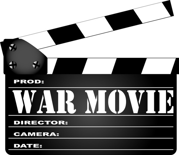 Guerra película Clapperboard
 - Vector, Imagen